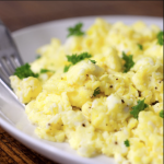 scrambled eggs without milk, how to make scrambled eggs without milk, can you make scrambled eggs without milk?, dairy free eggs, scrambled eggs no milk, substitute for milk in scrambled eggs, how to make eggs fluffy without milk, fluffy eggs without milk, non dairy eggs