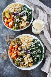 Roasted Vegetable Quinoa Bowls healthy fall dinner