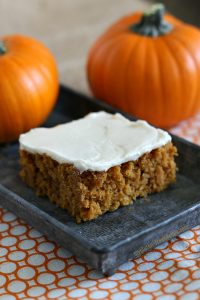 gluten free pumpkin bars recipe